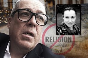 Tony Ortega, with his wife Arielle Silverstein, has made a career of religion bashing.